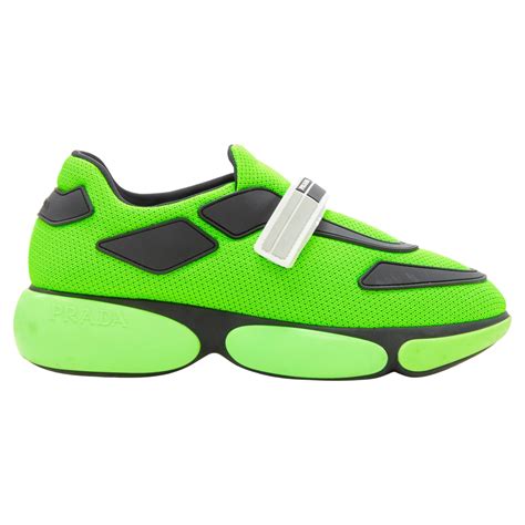 prada cloudbust neon green|Prada cloudbust sneakers men.